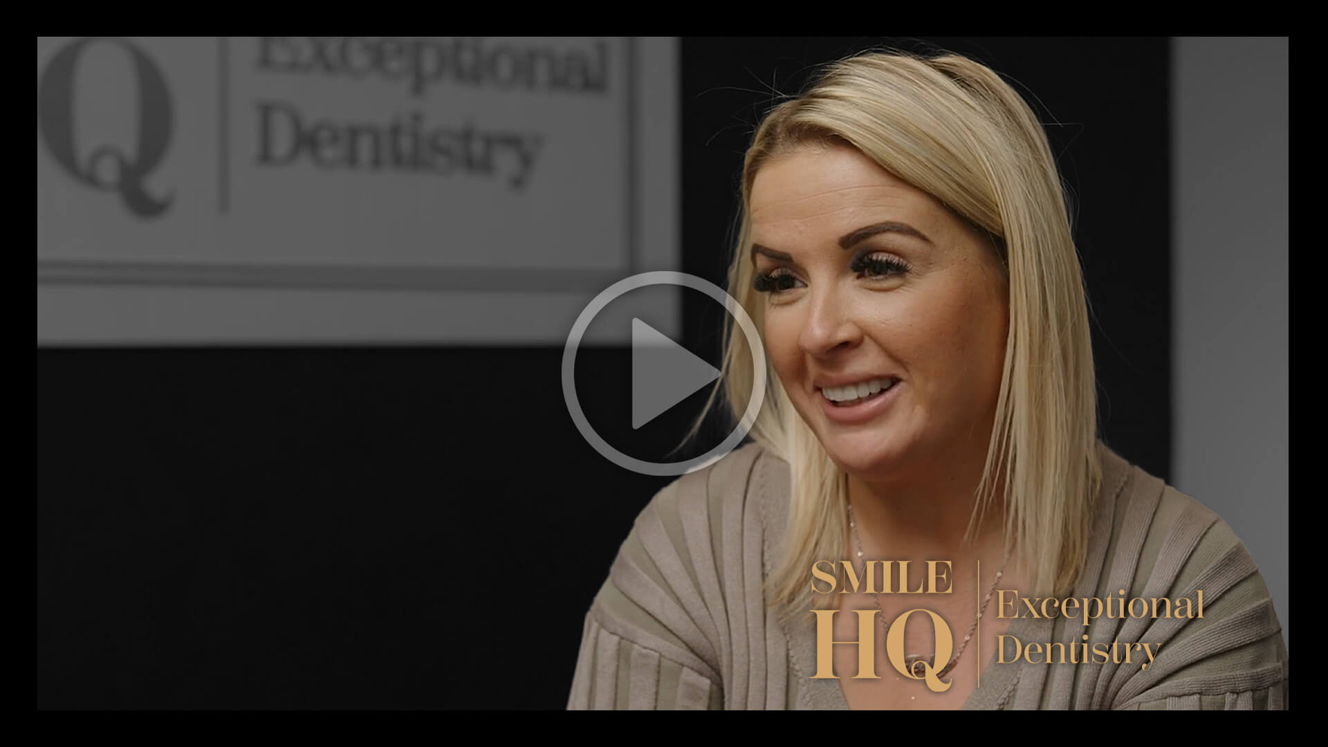 Image of a patient being interviewed at Smile HQ Exceptional Dentistry
